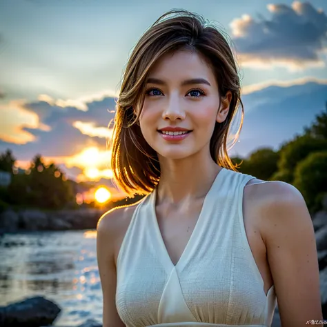 (Realistic, 超Realistic:1.4), 16K HDR, High resolution,((Whiskey Glass)),((Whiskey Bottle))Brown short hair,The best smile、Japanese Actress,so beautiful(It looks like the real thing),Evening Dresses,Cocktail Dresses、Whiskey Bottle、The Macallan、Johnnie Walke...