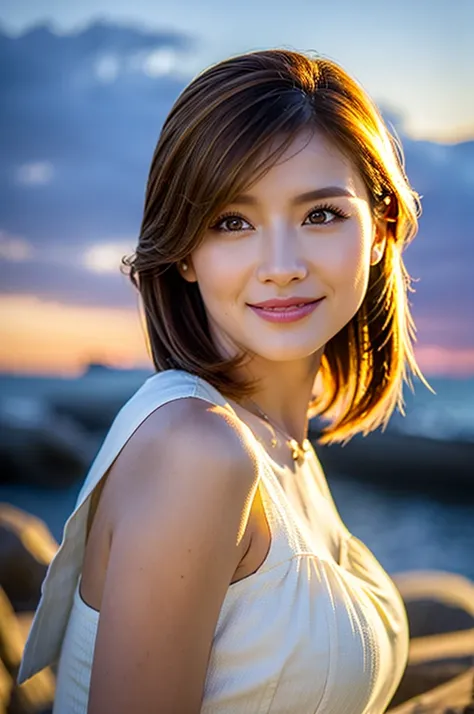 (Realistic, 超Realistic:1.4), 16K HDR, High resolution,((Whiskey Glass)),((Whiskey Bottle))Brown short hair,The best smile、Japanese Actress,so beautiful(It looks like the real thing),Evening Dresses,Cocktail Dresses、Whiskey Bottle、The Macallan、Johnnie Walke...