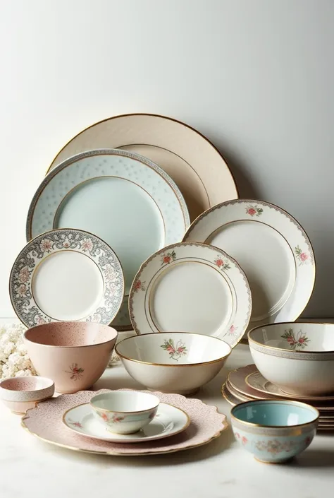 Show me the different kinds of dinnerware 