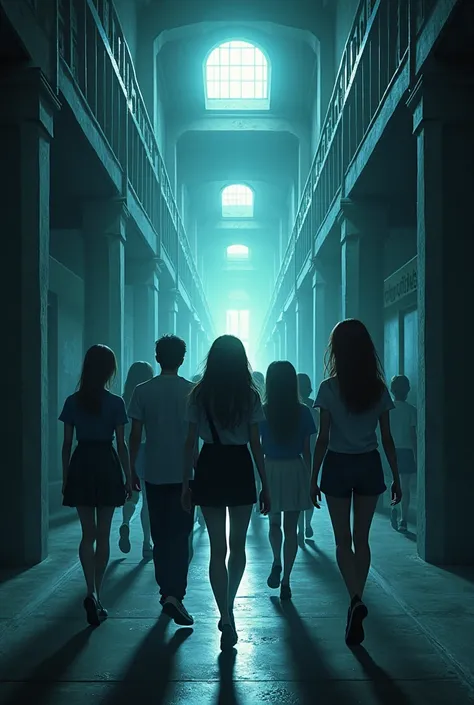 6 boys and 4 girls who are highschool students in a mysterious school