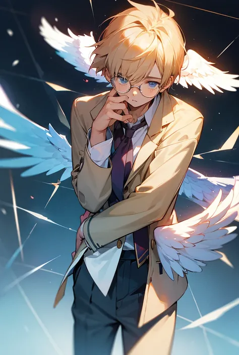 Glasses, High school boy, Boys love, School uniform, Eye contact, Brothers, Angel