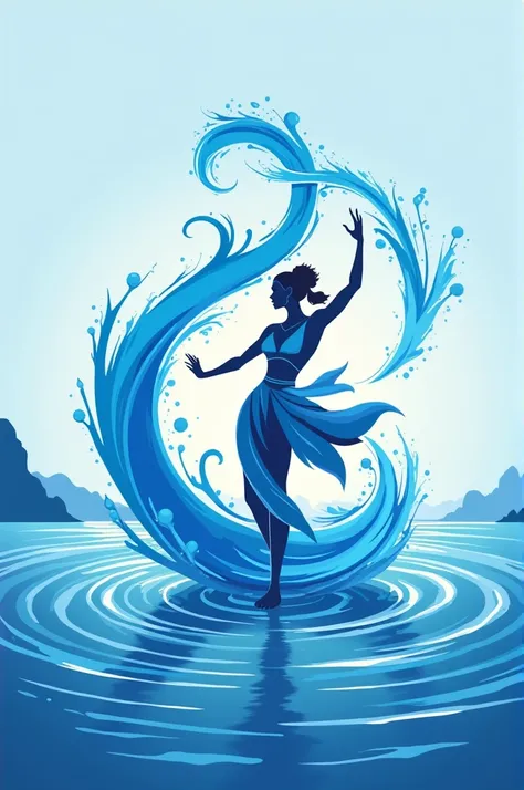 make a logo for sports fest in avatar inspired waterbender