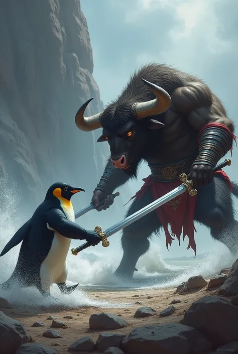 Penguin sword vs bull sword
