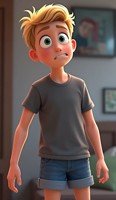 Create Photo of Boy Adrien agreste as stomach growling