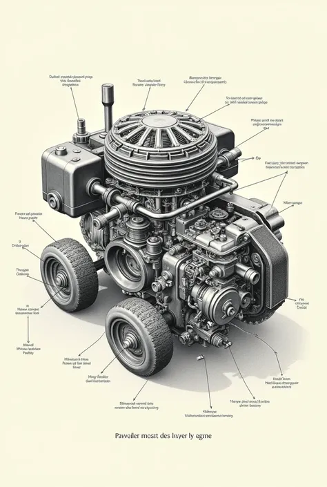 Lawn mower engine drawing 