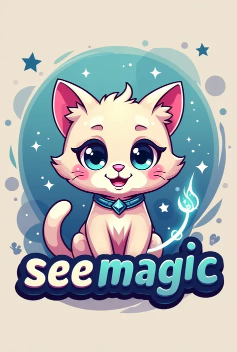 Seemagic logo with an anime cat