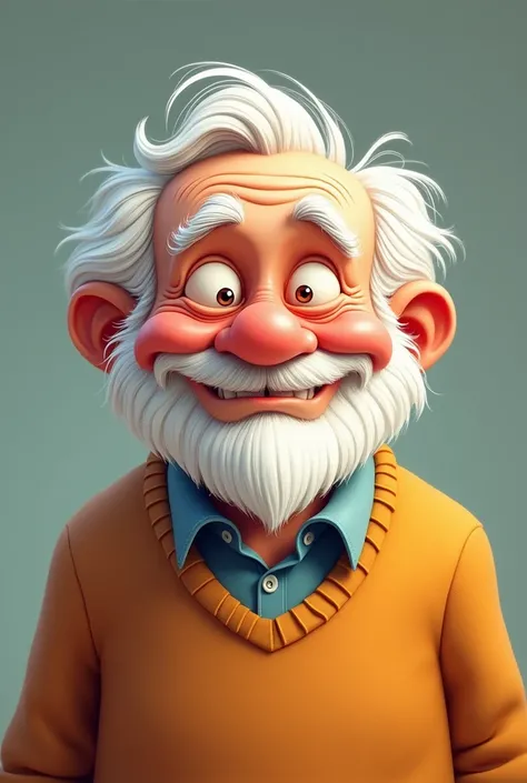 cartoon 
old middle age man full man

