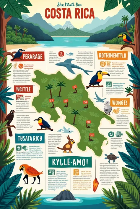 make an infographic about costa rica