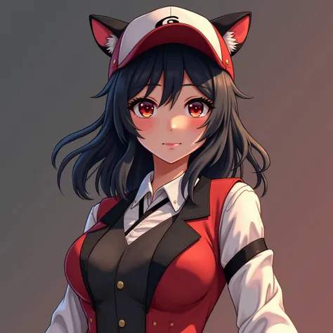 a panther vtuber3D,1 man,japanese school uniform,skater street style cap,mid length flowing hair,fashionable hairstyle,(best quality,4k,8k,highres,masterpiece:1.2),ultra-detailed,(realistic,photorealistic,photo-realistic:1.37),3D,vivid colors,studio lighti...