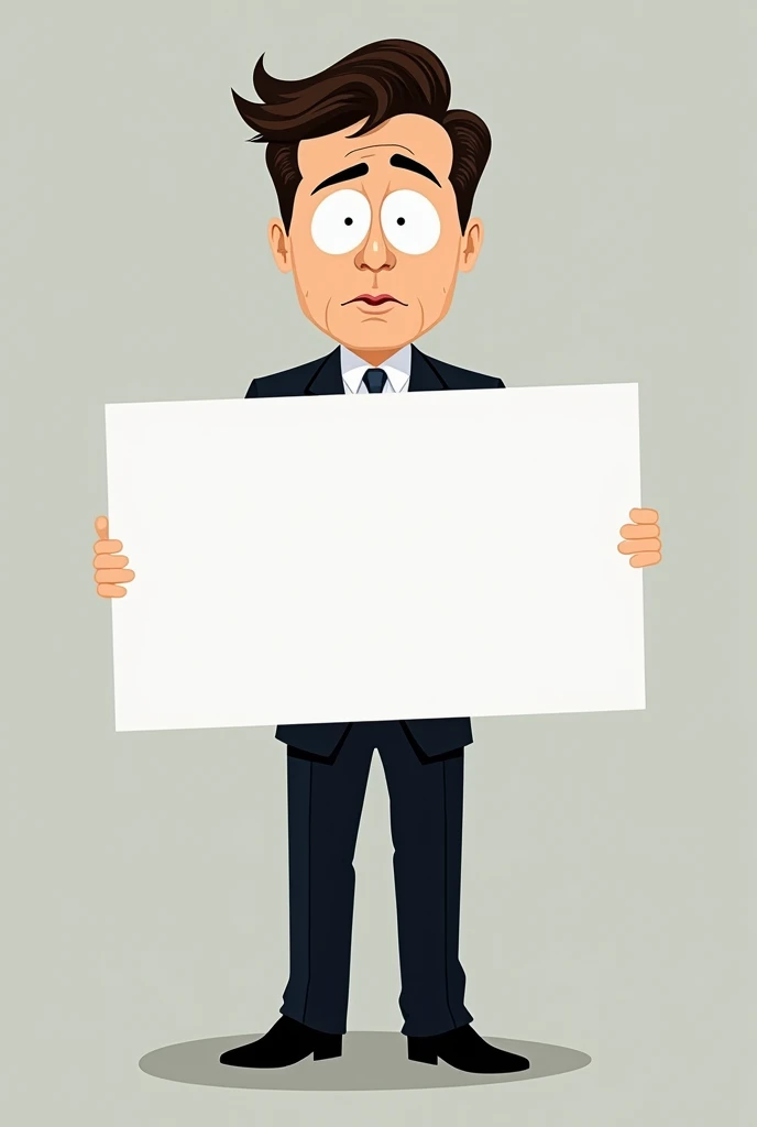 Jimmy Fallon Southpark version Holding a blank sign