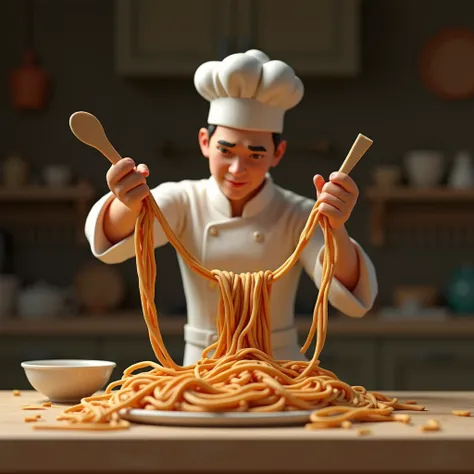 (Clay Animation style:1.2), Isometric, capturing Clay texture, a chef is stretching the noodles up and down, the noodles are getting longer and longer.
﻿
Beautiful cinematic lighting, surreal, color graded, dynamic movement, captivating chiaroscuro, full b...