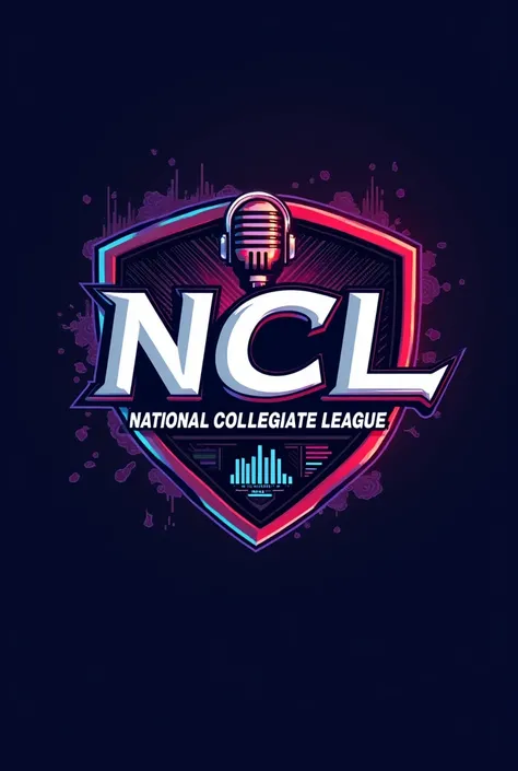 Logo NcL background radio and hadphon 
