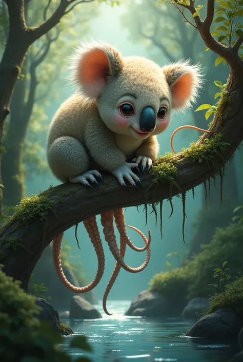 A new being, that it is the combination of an octopus and a koala