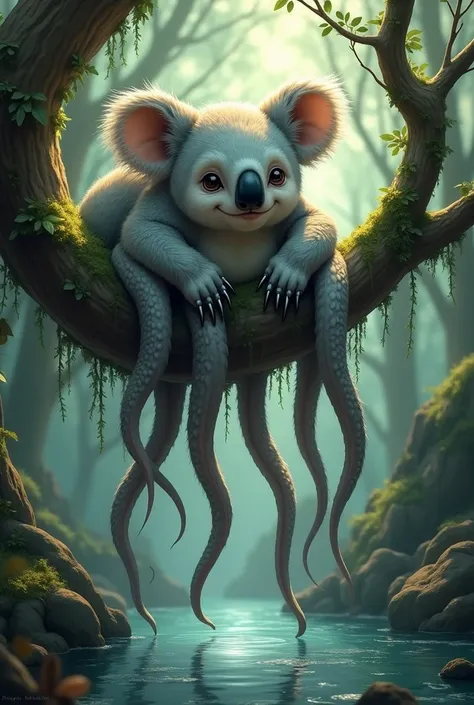 A new being, that it is the combination of an octopus and a koala