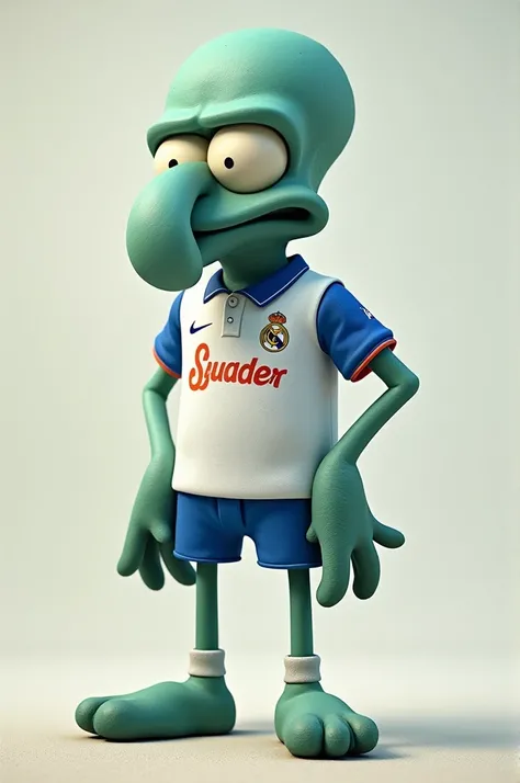 Squidward with the Madrid shirt