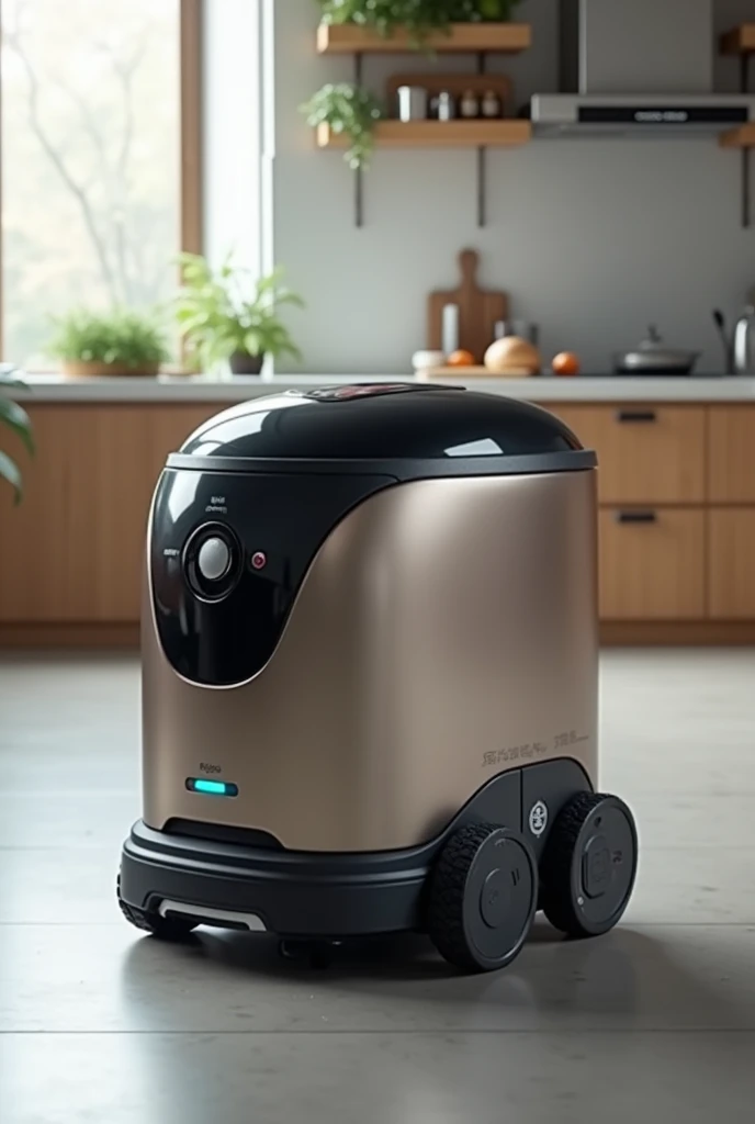 Small food cleaning robot with ionized water 