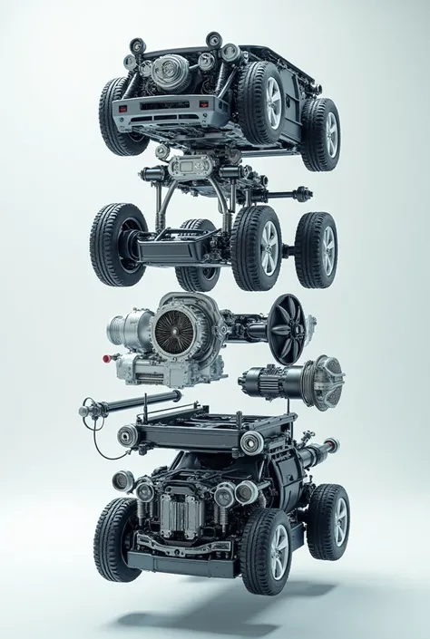 Auto parts exploded view