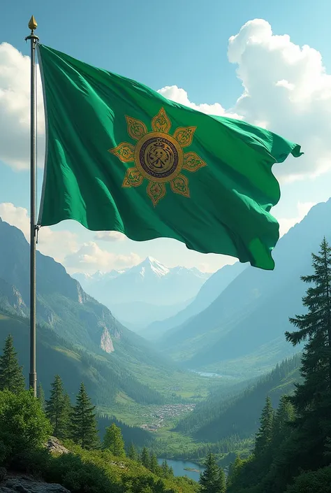 Green Imperial Flag 