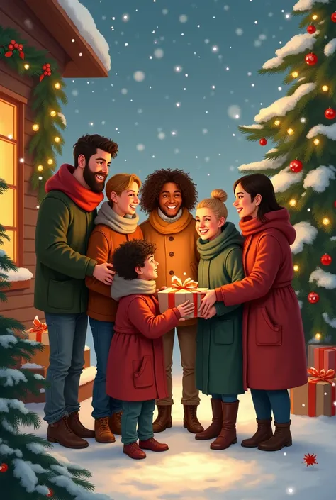 Image referring to Christmas that represents Christmas and has a message related to the cooperative 