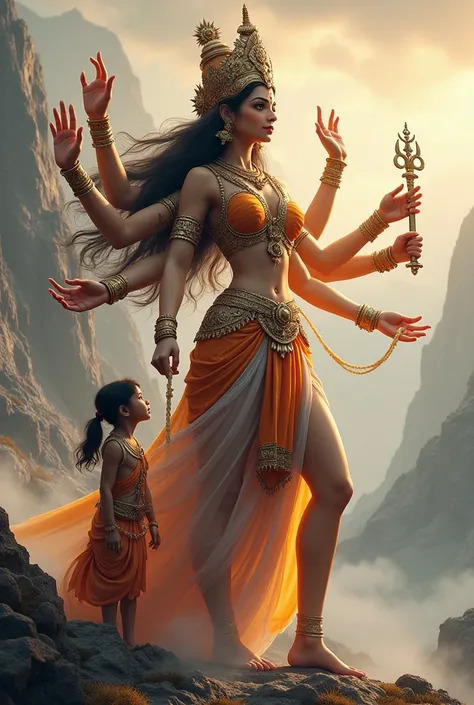  and ma durga  4k image and  girl