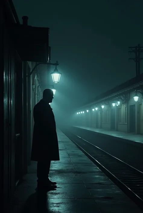 The lights of the platform had become dim, and there was darkness in every corner. The station masters cabin was also closed. He could not understand what was happening 
