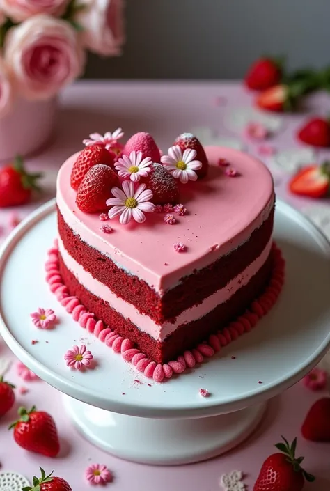 Heart size cake 