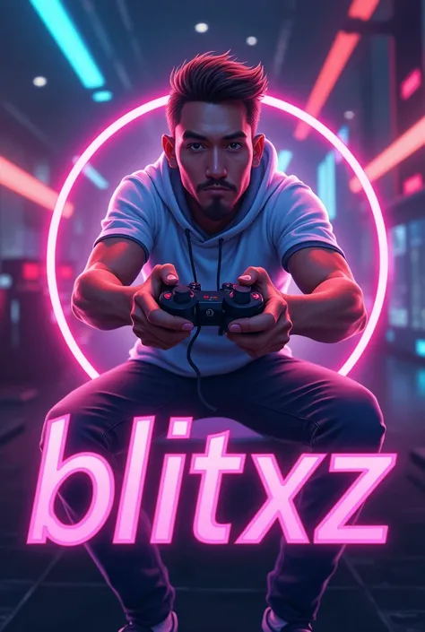 Generate me a thumbnail for my live stream Channel name is Blitxz and I play videogames 