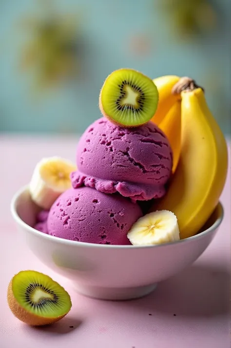 2 acai ice cream with banana and kiwi for 30,00 reais.
c
