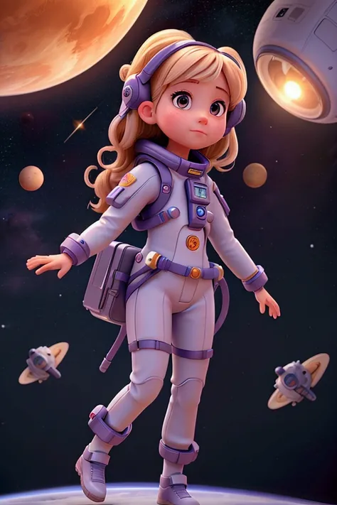 a girl in space 