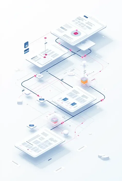 Make an image that defines what a flow map is focused on web pages 
