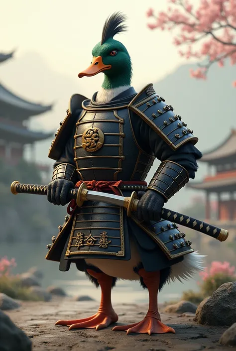 Duck as samurai 