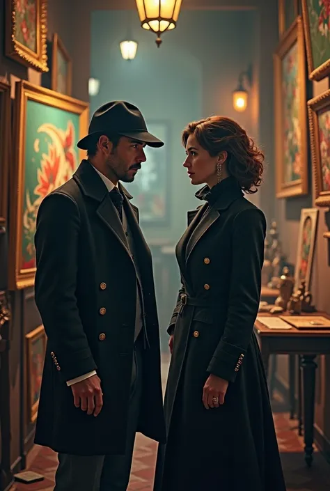 Sherlock Holmes meets a woman during a murder case in an artists&#39; group.