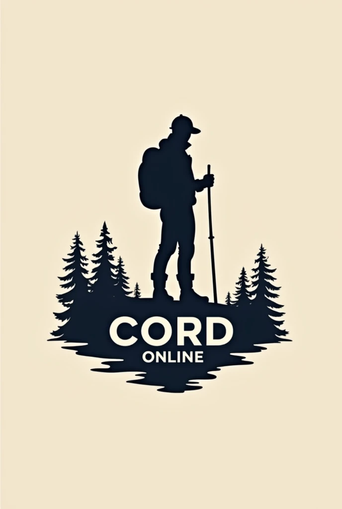 Cord online logo for clothing store with a silhouette of the image of yonnhy walker 
