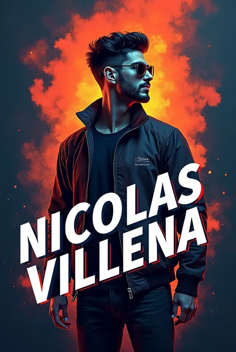 Design with my name Nicolas Villena IT 