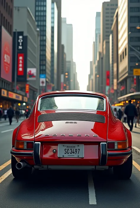 911 classic dans un ville 

