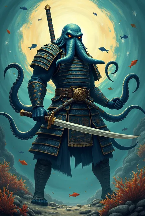 Octopus as samurai 