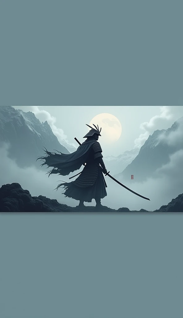 Make a cool samurai wallpaper with my name on it "RAFIX".