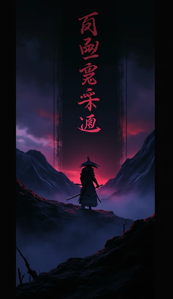 Make a cool samurai wallpaper with my name on it "RAFIX".