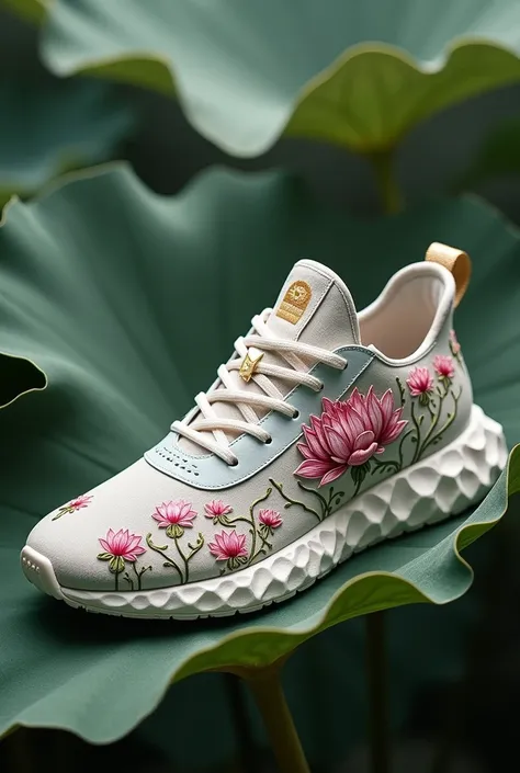 A sneaker based on the lotus flower of the Indian Goddess Durga