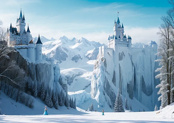 Fondo  de la película frozen No characters, No characters, castillo frozen, no character, freezer, frozen castle