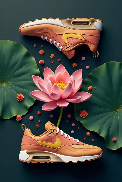 A sneaker based on the lotus flower of the Indian Goddess Durga in partnership with Nike