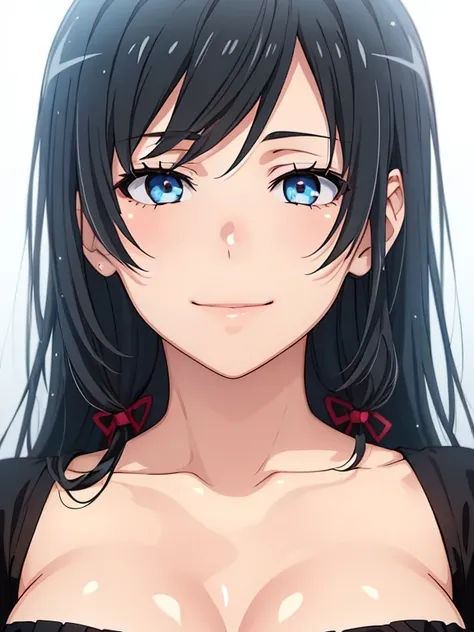 best quality, masterpiece, highly detailed,1girl, Boa Hancock, , (masterpiece:1.5), Detailed Photo, Smiling, Sexy, (8K, Best Quality: 1.4), (1girl), Beautiful Face, (anime realistic Face), (Black Hair, long Hair: 1.3), Beautiful Hairstyle, Realistic eyes, ...