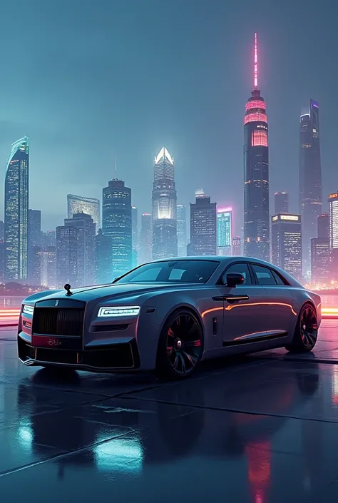 Ai enhanced rolls Royce  electric car 