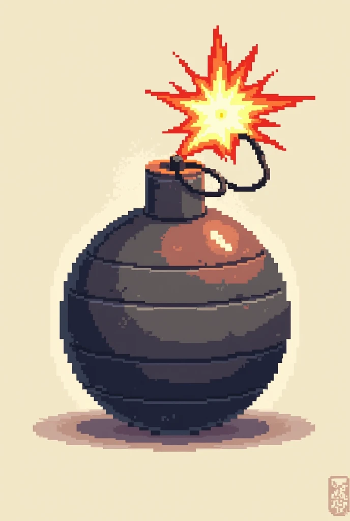 bomb pixel drawing vector