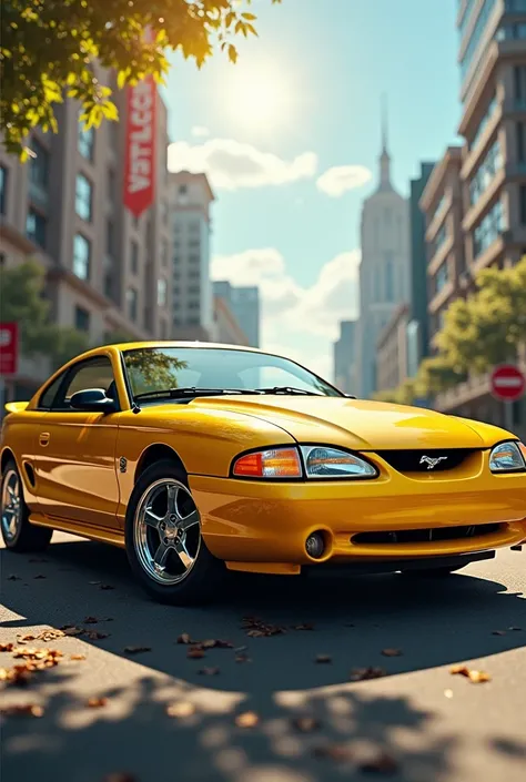 1994 Yellow Mustang