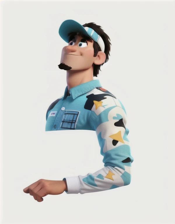 a pixar style man