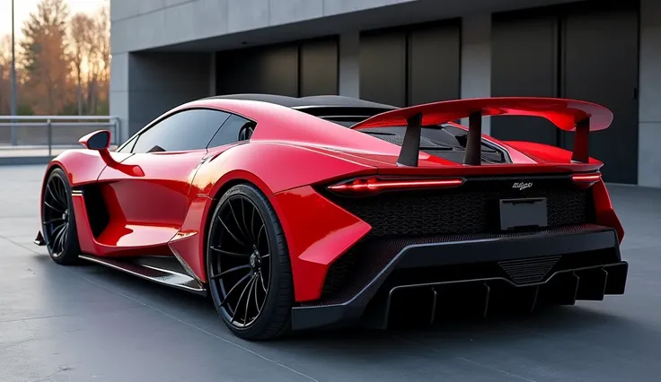 2025 mansory carbonado GTS red back left view 