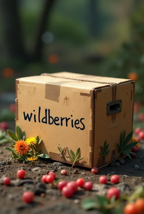 cardboard box with the inscription wildberries 