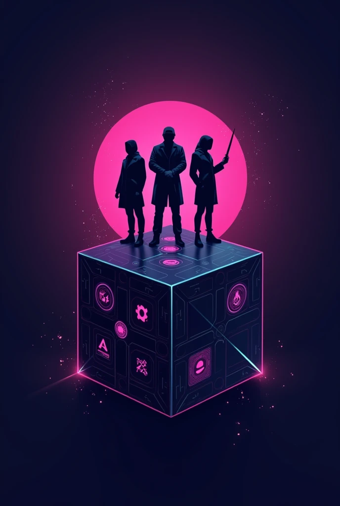 make another logo based on the digital guardians game that will have this story here In a renowned cyber data security company, four talented experts played a crucial role in protecting information from hackers and malware. These four characters, whose nam...