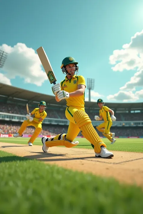 3d animation australia cricket team 